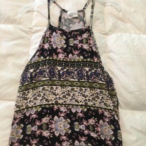 Tilly's Floral Pattern Spaghetti Strap Blouse
